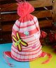 Passion Petals Animal Design Unisex D Winter Warm Cap for Newborn to 18Months With Diameter 11cm - Pink