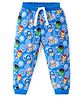 Babyhug Marvel Cotton Looper Knit Full Length Lounge Pant Avengers Print - Blue