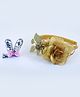 Tia Hair Accessories Set Of 2 Rose Detailed Hair Band &  Bunny Ear Sequin Embellished  Hair Clip - Gold & Silver