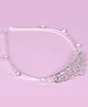 Tia Hair Accessories Elegant Diamond Crown Hairband - Silver