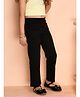 Kids Cave 100% Cotton Biowashed Solid Track Pant-Black