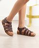Pine Kids Velcro Closure Sandals - Brown
