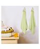 VOIDROP Bath Towels for Newborn Babies Super Soft Double Sided 2 in 1 Baby Hooded Bathing Towels Infants Toddlers,(Pack of 2) Green