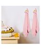 VOIDROP Bath Towels for Newborn Babies Super Soft Double Sided 2 in 1 Baby Hooded Bathing Towels Infants Toddlers,(Pack of 2) Pink