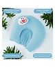 VOIDROP U Shape Soft Fabric New Born Baby Head Shaping Pillow with Mustard Seeds/Baby Rai Pillow for 0-12 Months Blue
