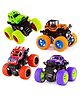 AKN TOYS Mini Monster Car Pack of 4- Multicolor