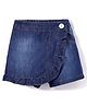 Little Kangaroos 100% Cotton Woven Washed Denim Skort - Dark Blue