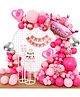 Decor Mantra's Enchanting Birthday Celebration Kit: Princess Foil Balloon Set, Happy Birthday Cut Banner, and More for Boys, Girls, and Kids Indoors and Outdoors - Pack of 56