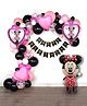 Decor Mantra's Ultimate Birthday Decoration Kit: Mini Mouse Foil Balloon Set, Happy Birthday Cut Banner, and More for Girls, and Kids Indoor & Outdoor  - Pack of 46