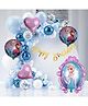 Decor Mantra Frozen Foil Balloon 5-Piece Birthday Decoration Kit: Happy Birthday Cut Banner, Balloon Glue Dot Tape, and More - Decor Mantra's Ultimate Celebration Set for Boys, Girls, Kids Indoors and Outdoors - Pack of 45