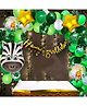 Decor Mantra's Ultimate Birthday Decoration Kit: Zebra Foil Balloon Set, Happy Birthday Cut Banner, and More - Pack of 50