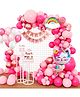 Decor Mantra's Magical Unicorn Cat Birthday Decoration Kit: unicorn cat Foil Balloon Set, Happy Birthday Cut Banner, Balloon Glue Dot Tape & More for Boys, Girls, Kids Indoors & Outdoors - Pack of 61