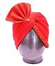 Tipy Tipy Tap Woven Designed Punjabi Turban - Red