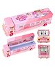 ARCADE TOYS School Bus Pencil Box for Kids - Pink