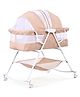 Bassinet cum Rocker with Mosquito Net and Compact Fold - Brown