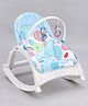 Play Nation Newborn To Toddler Portable Baby Rocker With Music Soothing Vibration & Toys BIS Approved - Light Blue (Design May Vary)