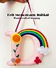 Li'llPumpkins  Personalized Customized Felt and Thread Hand embroidered hanging Alphabet initial Monogram for Kids - MultiColor
