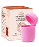 Senzicare Silicone Menstrual Cup Sterilizer Case , Microwave Safe, Easy-To-Use (Pink)