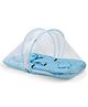 LuvLap Baby Bed with Thick Mattress, Mosquito Net, Zip Closure & Neck Pillow, Baby Bedding for Newborn 0M+, Size 78x45x40 cm, Blue Pilot Print