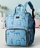 LuvLap Multifunctional Waterproof Diaper Bag, Backpack Cum Tote/Travel Bag, Premium Oxford, 15 Pockets, Large Storage, Blue Print