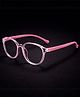 SYGA Children's Lightweight Anti-Blue Light Glasses Round Frame Comfortable Kids For Age 4-12Years old(Transparent pink frame pink legs)