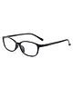 SYGA Children's Anti-Blue Light Glasses Round Full Frame Lightweight Glasses Suitable For Age 4-12Years old(Black frame black legs)