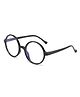 SYGA Children's Glasses Silicone Eye Protection Flat Glasses Suitable For 4-12 Years old(Black frame black legs)