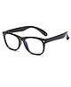 SYGA Children's Anti-Blue Light Glasses For Boys And Girls Silicone Goggles Myopia Glasses 4-12 Years old (black frame)