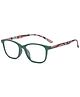 SYGA Women Anti-Blue Ultra Light Reading Glasses For The Elderly Reading Fashion Pattern Glasses(Green frame)