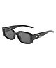 SYGA Women's Square Retro Sunglasses For Adult (Black)