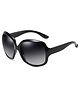 SYGA Style Large Frame Sunglasses Women's Sunglasses Fashion Sunglasses Toad Glasses (Black)