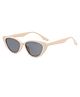 SYGA Women Cat-Eye Sunglasses For High-End Fashion Sunglasses For Women Sun Protection (Off white)