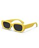 SYGA Children's Square Frame Matte Cartoon Baby Sunglasses Uv400 Anti-Ultraviolet Kids Glasses (Yellow)