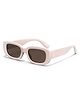 SYGA Children's Square Frame Matte Cartoon Baby Sunglasses Uv400 Anti-Ultraviolet Kids Glasses (Peach)