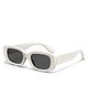SYGA Children's Square Frame Matte Cartoon Baby Sunglasses Uv400 Anti-Ultraviolet Kids Glasses (White)