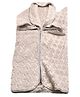THE LITTLE LOOKERS Zipper Baby Blanket - Soft and Breathable Baby Wrapper, Swaddle for New Born Baby/Infants - Beige