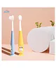 THE LITTLE LOOKERS Baby Toothbrush I Supersoft Bristles & Section Cup Base Tooth Brush for Kids/Babies/Toddlers - Yellow & Blue (Pack of 2)