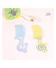 THE LITTLE LOOKERS Baby Hair Comb Set I Kids Hair Brush I Baby Comb for Wet, Dry, Curly Hairs Kids with Wide Tooth Comb - Green & Blue (Pack of 2)
