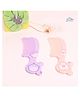 THE LITTLE LOOKERS Baby Hair Comb Set I Kids Hair Brush I Baby Comb for Wet, Dry, Curly Hairs Kids with Wide Tooth Comb - Pink & Purple (Pack of 2)