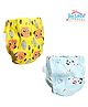 THE LITTLE LOOKERS Potty Training Pants for Babies I Reusable & Waterproof Pull up Underwear | Cloth Diaper for Babies-Yellow & Blue( 6 Months - 12 Months) (Pack of 2)