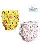 THE LITTLE LOOKERS Potty Training Pants for Babies I Reusable & Waterproof Pull up Underwear | Cloth Diaper for Babies-Yellow & Pink - Small (1 Year - 2 Years) (Pack of 2)