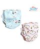 THE LITTLE LOOKERS Potty Training Pants for Babies I Reusable & Waterproof Pull up Underwear | Cloth Diaper for Babies-Blue & Pink - Medium (1 Year - 2 Years) (Pack of 2)