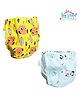 THE LITTLE LOOKERS Potty Training Pants for Babies I Reusable & Waterproof Pull up Underwear | Cloth Diaper for Babies-Yellow & Blue - Large (2 Year - 3 Years) (Pack of 2)