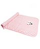 THE LITTLE LOOKERS Striped Towel - Baby Pink