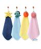 THE LITTLE LOOKERS Pack Of 4 Star Fish & Animals Applique Towels - Multi Colour