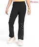 HoneyHap Cotton Elastane Single Jersey Bio Finished Jegging with Stars Print - Black
