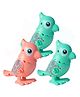 OPINA  Key Operated Wind-up Parrot Toy With 360 Degree Rotating Head Pack of 3- (Color May Vary)