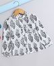 The Magic Wand Full Sleeves Floral Printed Shirt - White