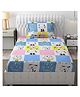 Filymore Cat Printed Single Bedsheet With 1 Pillow Cover-Cute Cat