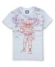 GINI & JONY Half Sleeves Soldier Printed Tee - White